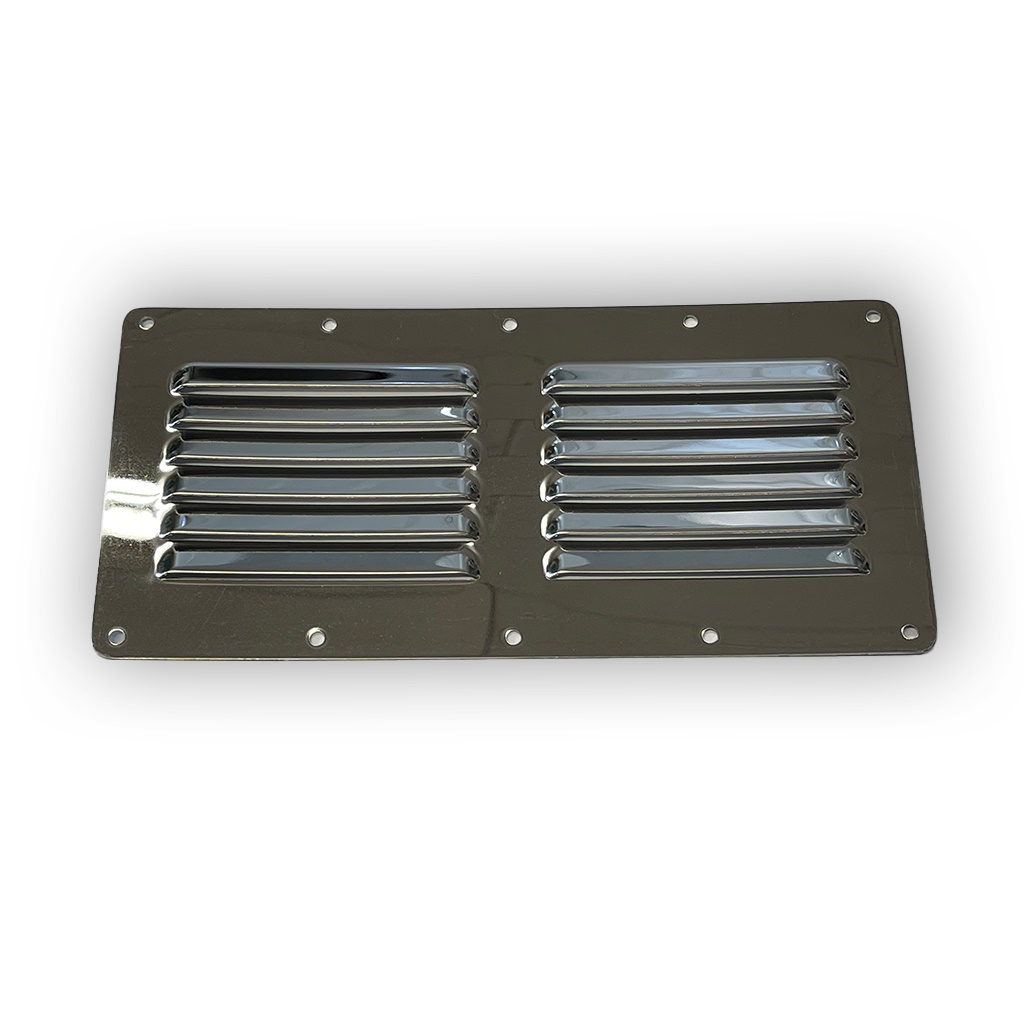 Osculati Edelstahl Lamellenlüfter, 115 x 230 mm