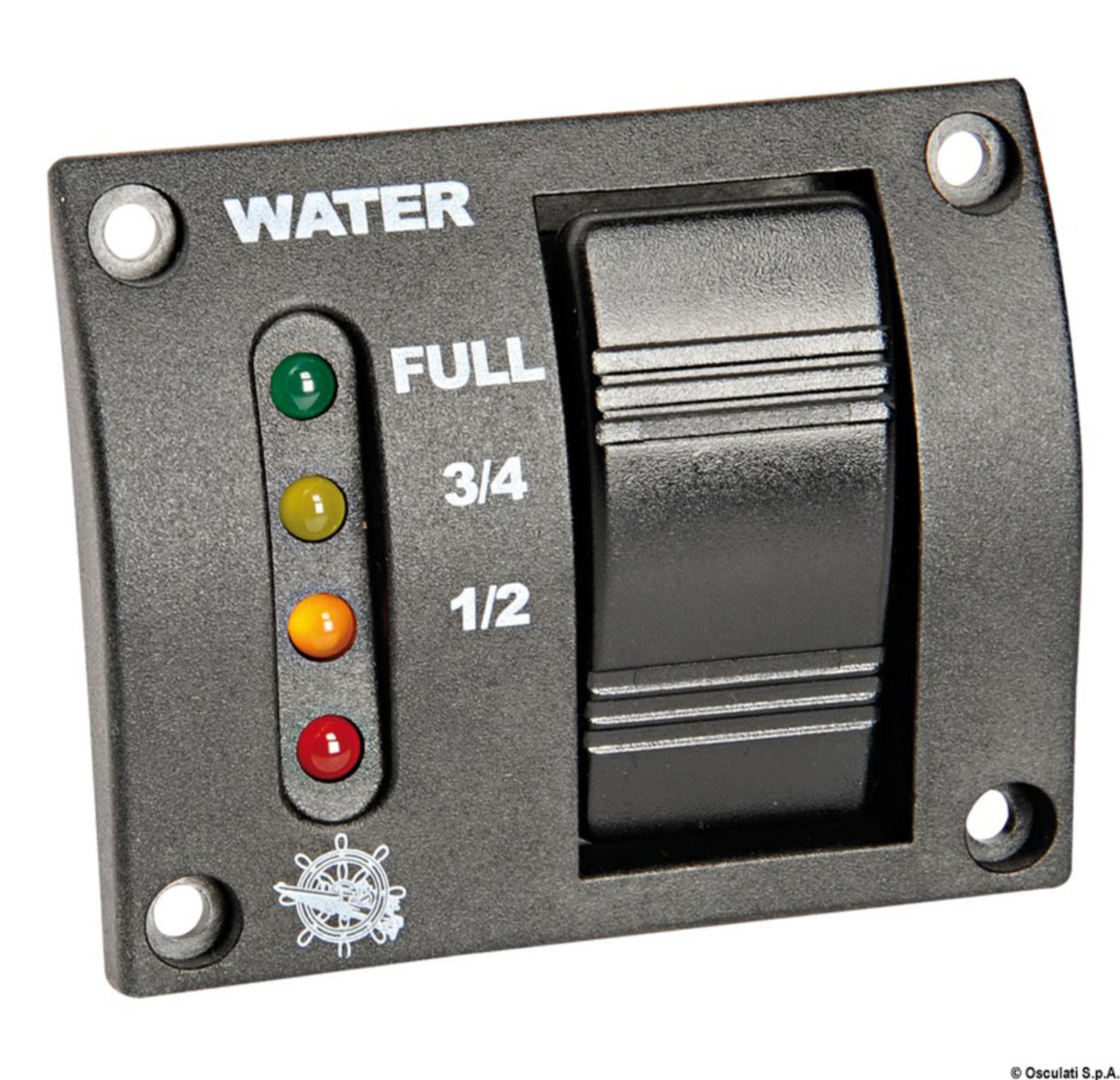 Osculati Füllstandsanzeige, Wasser mit Geber