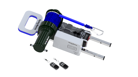 Hurley Marine Hurley H3O+ Davit mit elektrischer Winde, Weiß Hurley Marine Hurley H3O+ Davit mit elektrischer Winde, Weiß