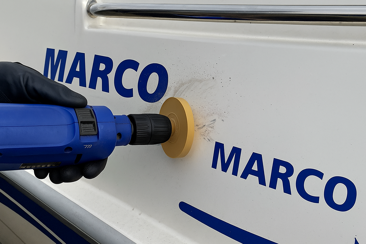 Lindemann Folienradierer (4500 U/min) mit Adapter 88 mmØ