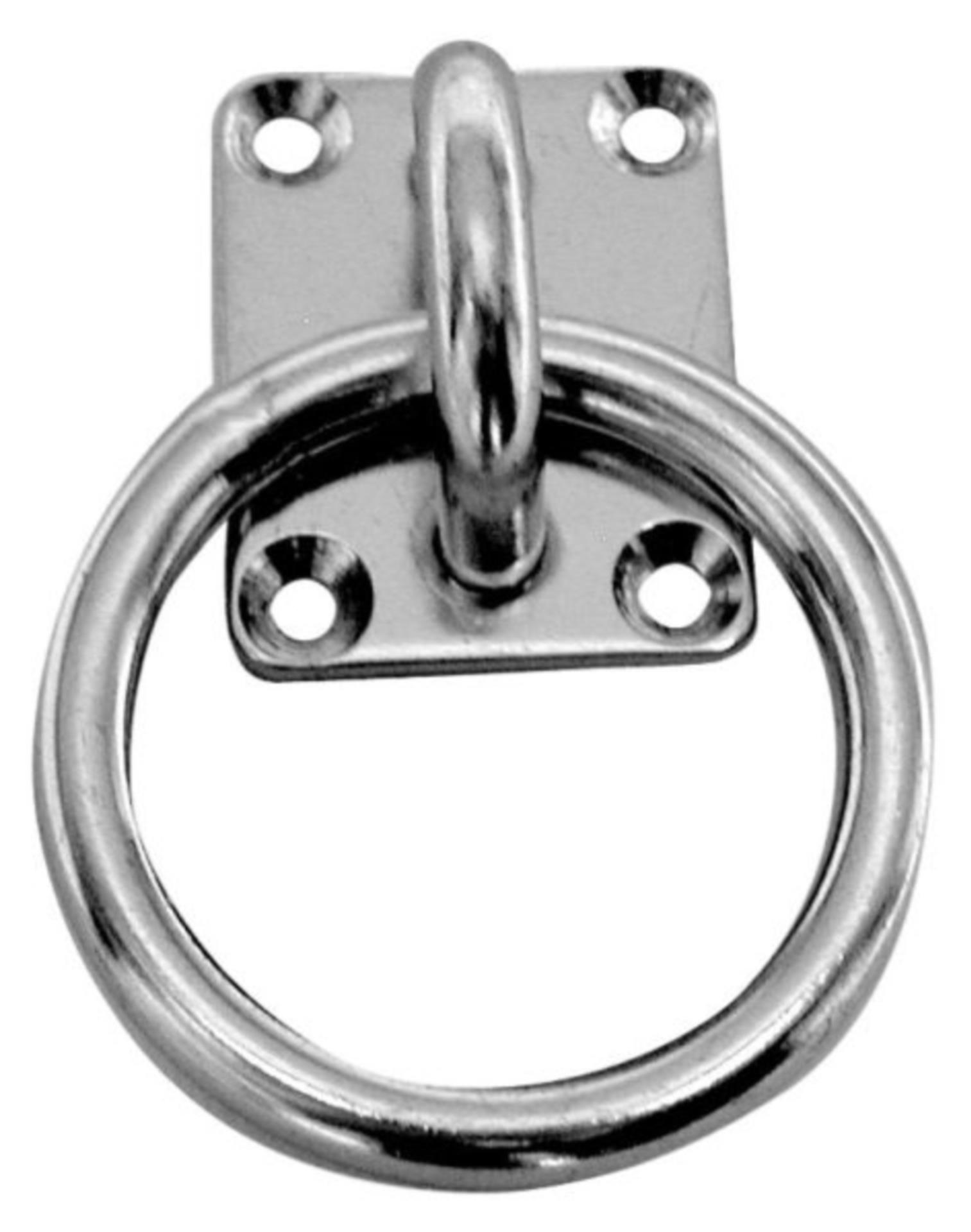 Gotthardt Decksplatte mit Ring, 8 mm (40 x 50 mm)