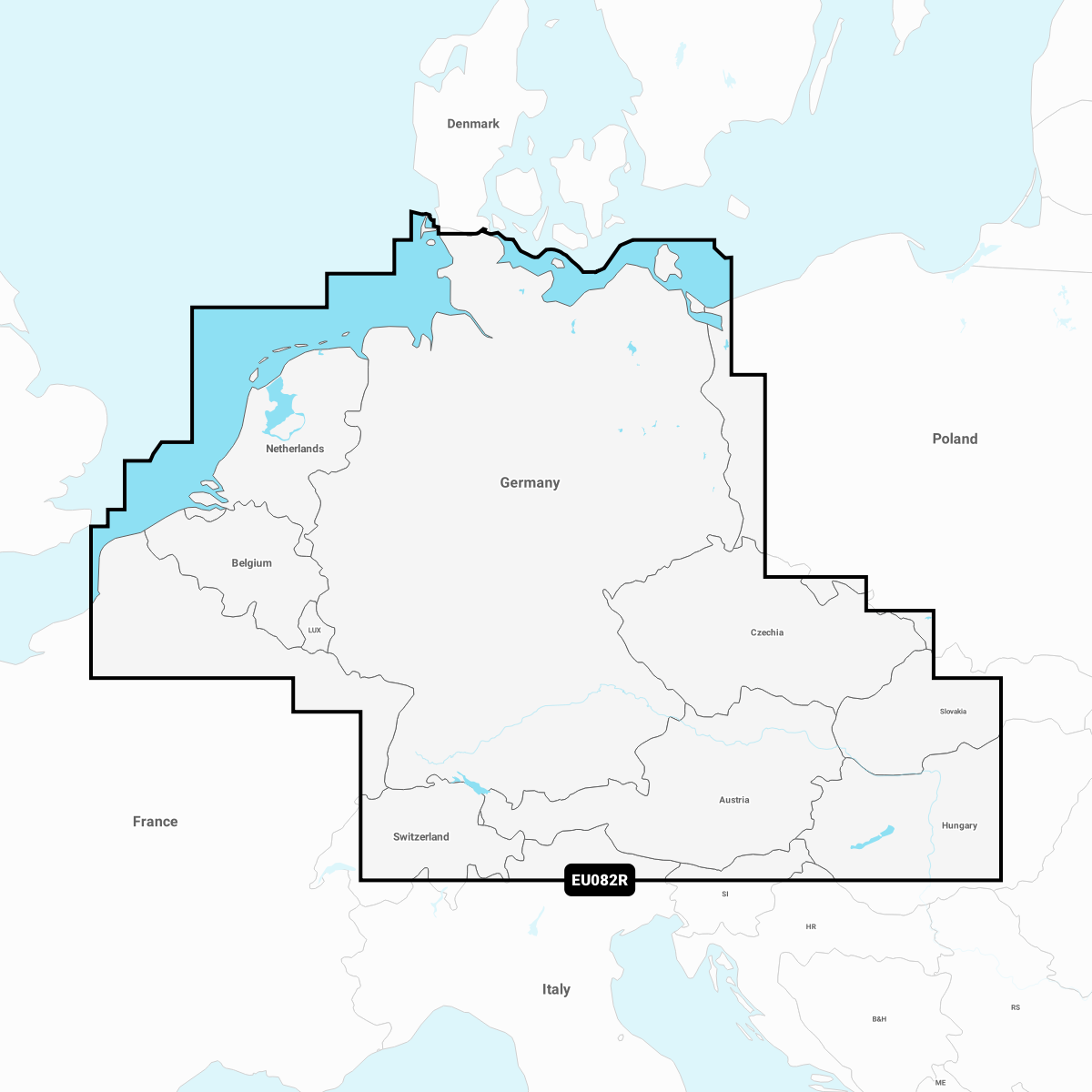 GARMIN NAVIONICS+ NSEU082R Beneluxländer und Deutschland