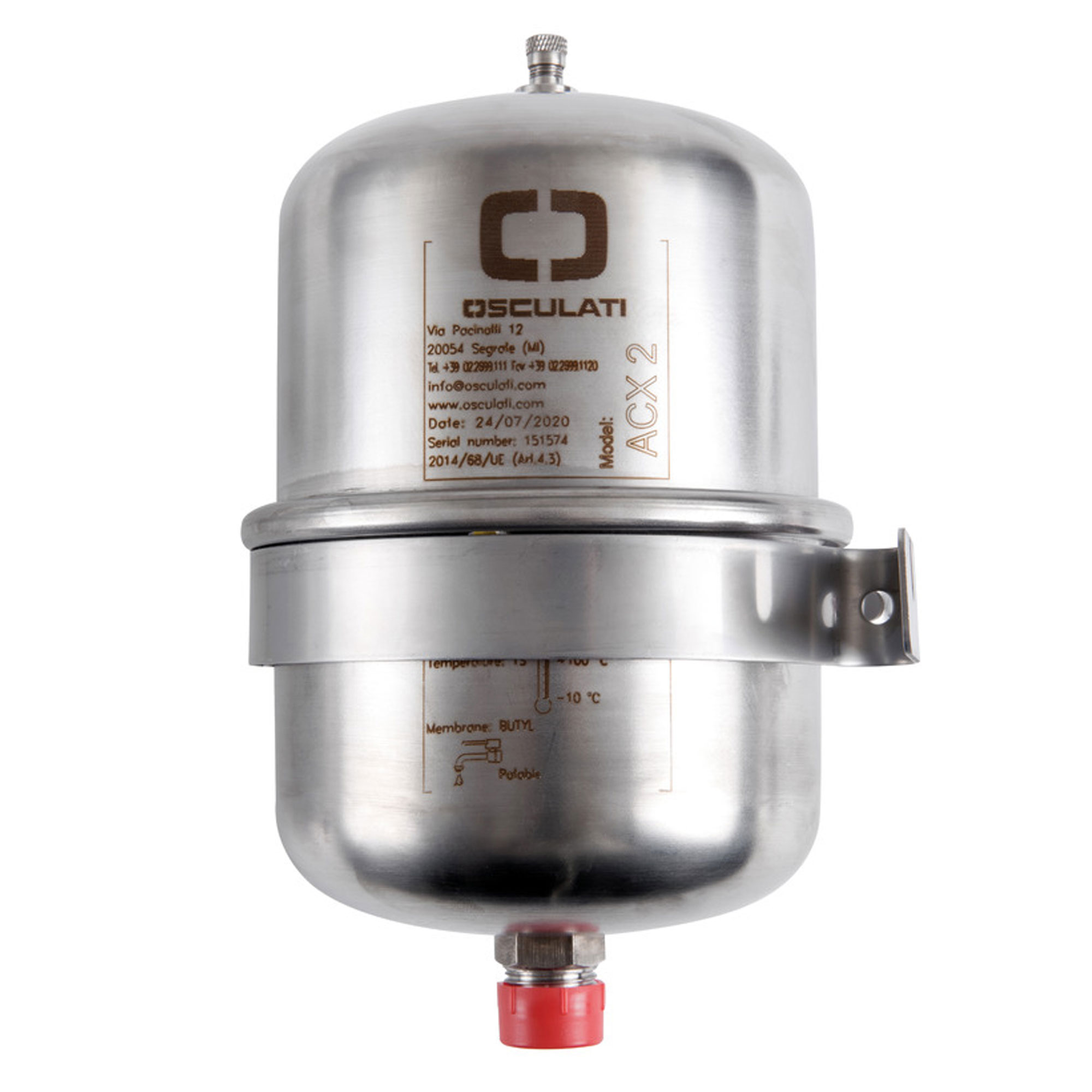 Osculati Edelstahl Druckausgleichsbehälter