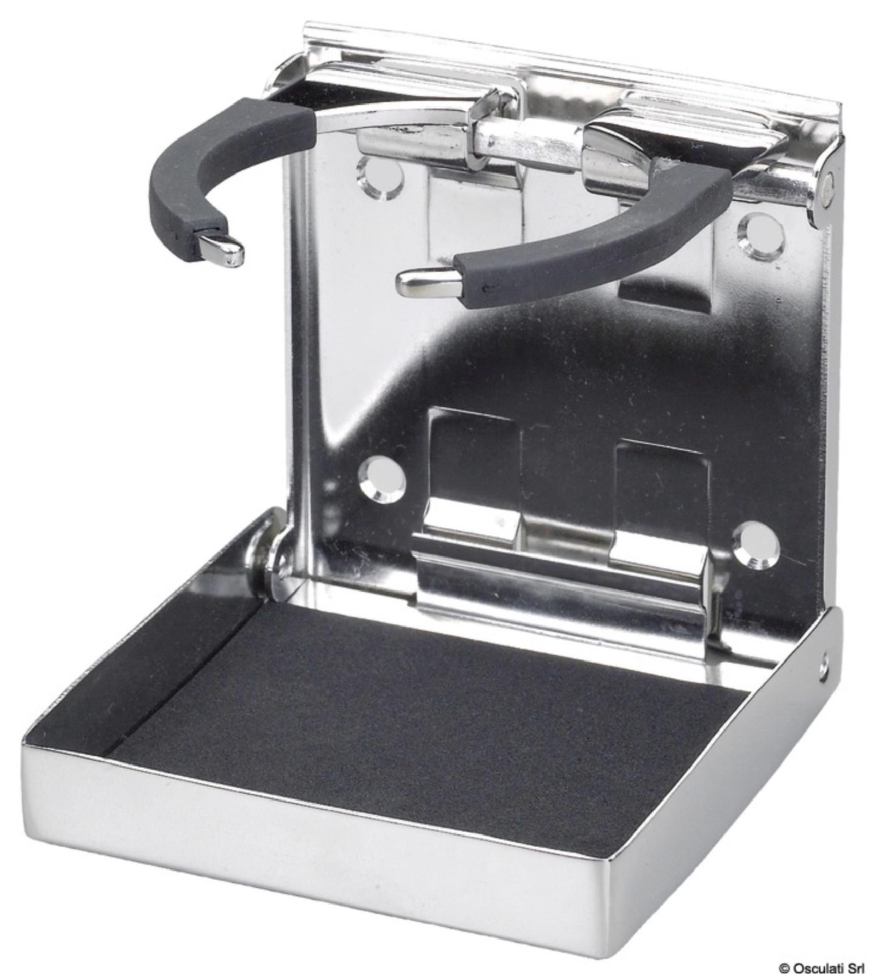 Osculati Glas- / Dosenhalter klappbar, Edelstahl