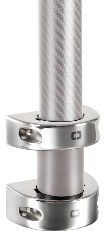 Osculati Wandbuchse zur Befestigung an Rohren für Karbonmasten 38 mmØ