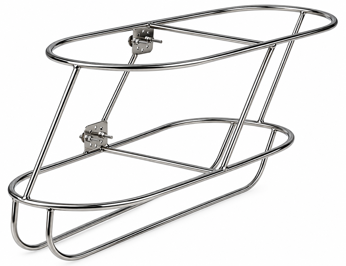 Marinetech Fenderkorb 2-fach, schräg links 650 x 330 mm für 220 mmØ Fender