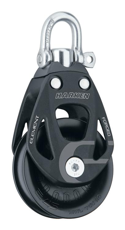 Harken Element Block 45 mm, Einfach mit Wirbel 