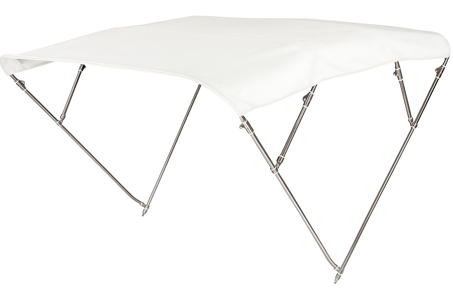 Osculati Bimini 4-Rod Edelstahl weiß, 220 - 230 cm