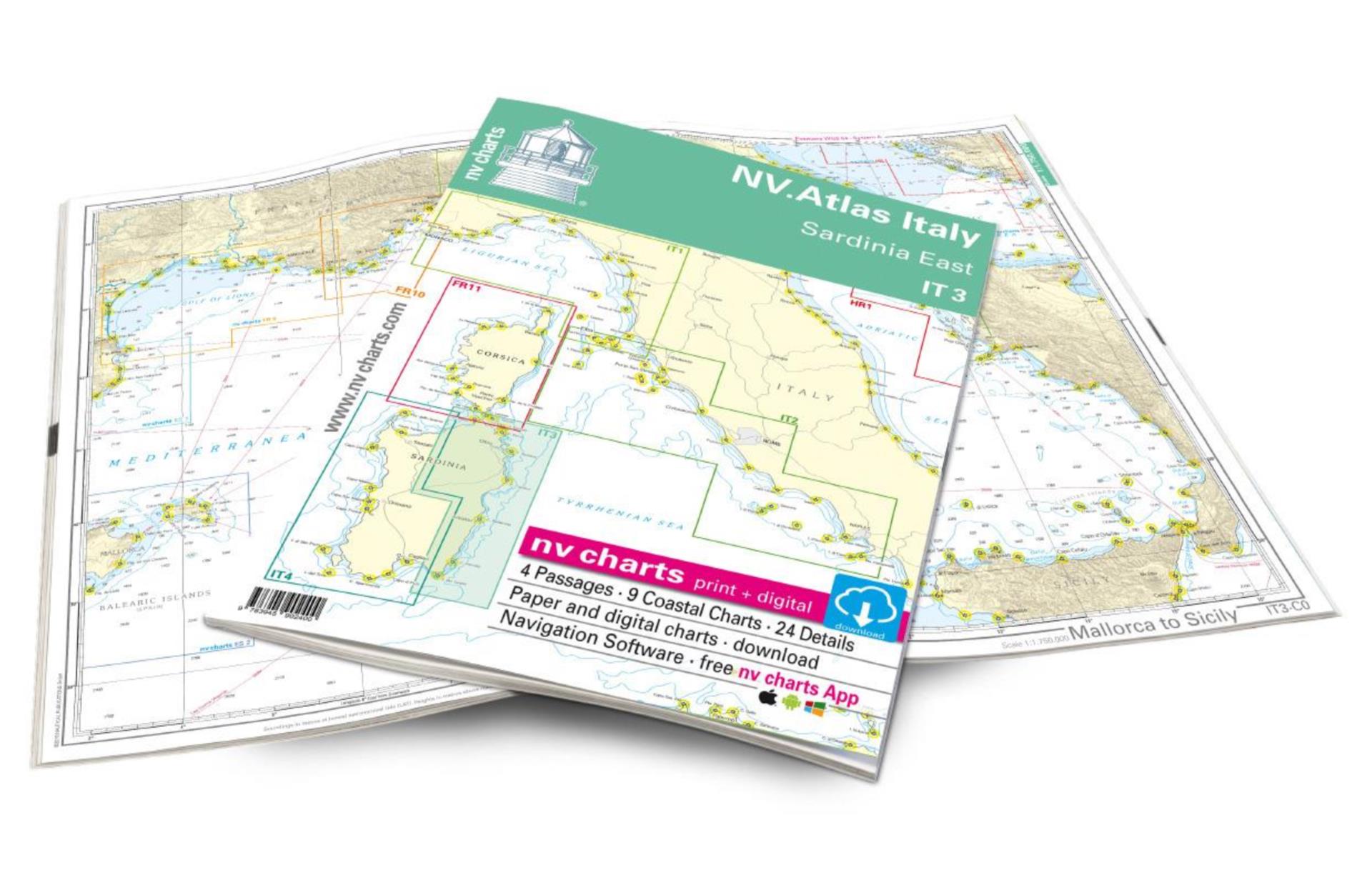 Nautischer Verlag NV Atlas Italy IT3 - Sardinia East