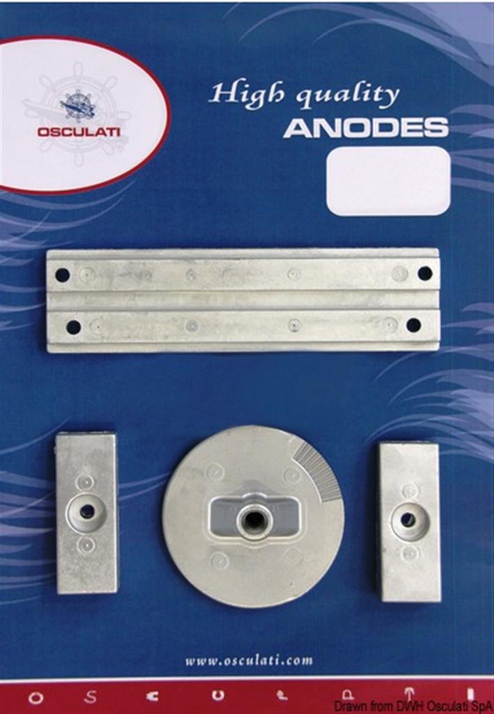 Osculati Anoden Set Zink für Mercury 75 / 80 / 90 / 100 / 115 EFI