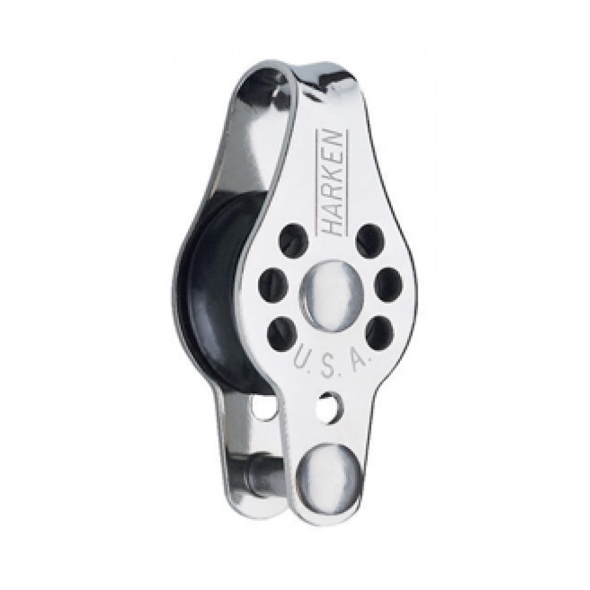 Harken, einfach / Hundsfott, bis 6 mm Tauwerk