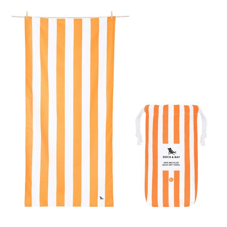 ARC Marine Dock and Bay Strandtuch Cabana Ipanema Orange XL