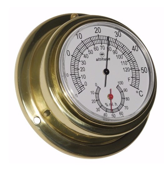 Altitude 842 Thermo / Hygometer messing 