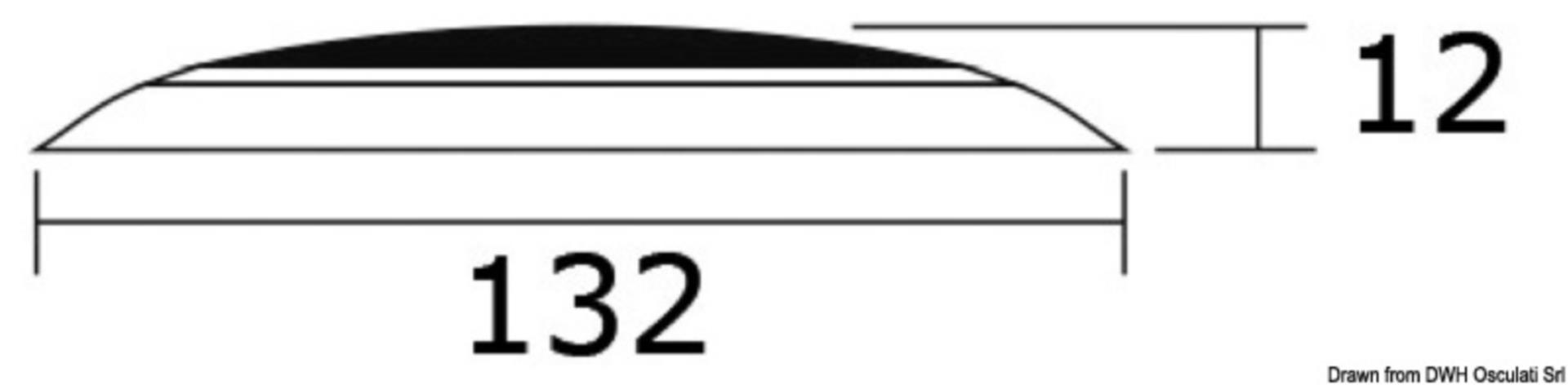 Osculati LED Deckenleuchte 12 V (162 Lumen), 132 mmØ Osculati LED Deckenleuchte 12 V (162 Lumen), 132 mmØ