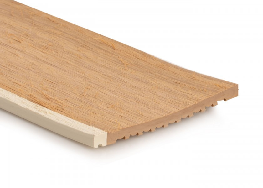 Flexiteek / Isiteek Isiteek 60 mm Randstreifen mit weißer Fuge, ca. 5,50 Meter