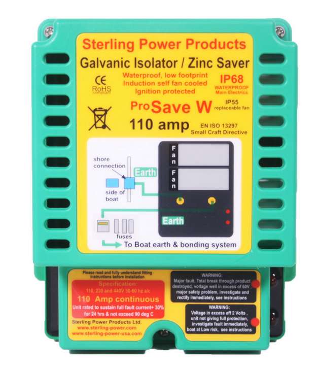 Sterling Power Sterling ZincSaver ProSafe ZS110A, Wasserdicht Sterling Power Sterling ZincSaver ProSafe ZS110A, Wasserdicht