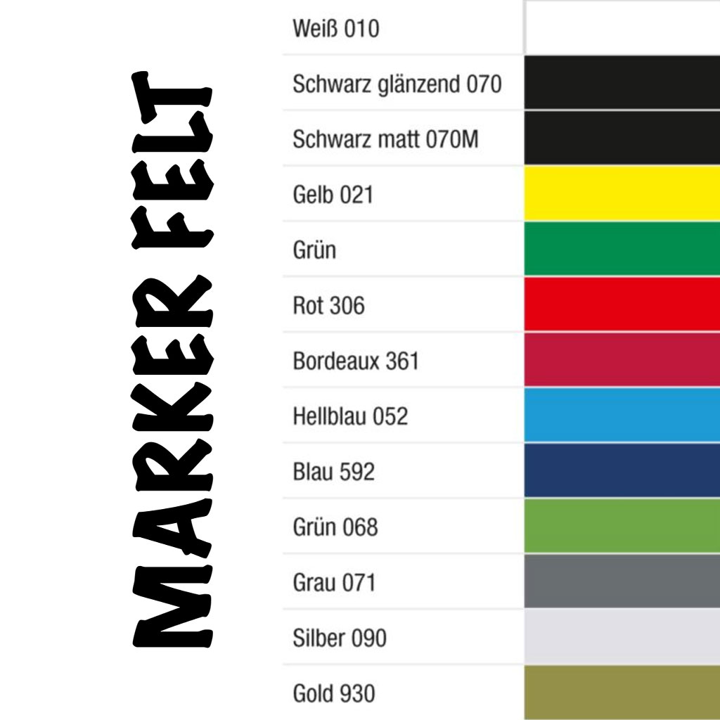 Gründl Schriftart Marker Felt, 111 - 150 mm