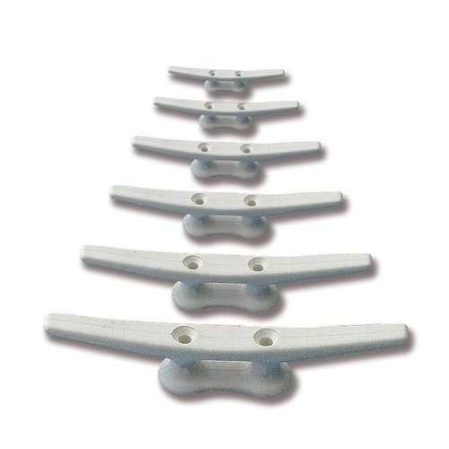 Trem Klampe Kunststoff weiß, Länge 110 mm