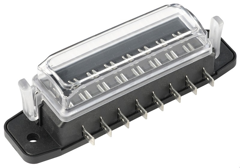 Philippi Flachsicherungshalter 8er mit Plastikabdeckung