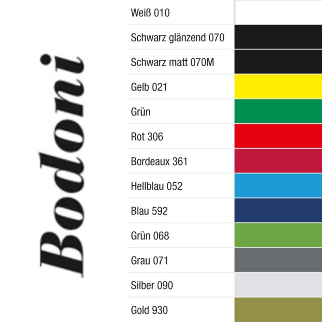 Gründl Schriftart Bodoni, 201 - 300 mm