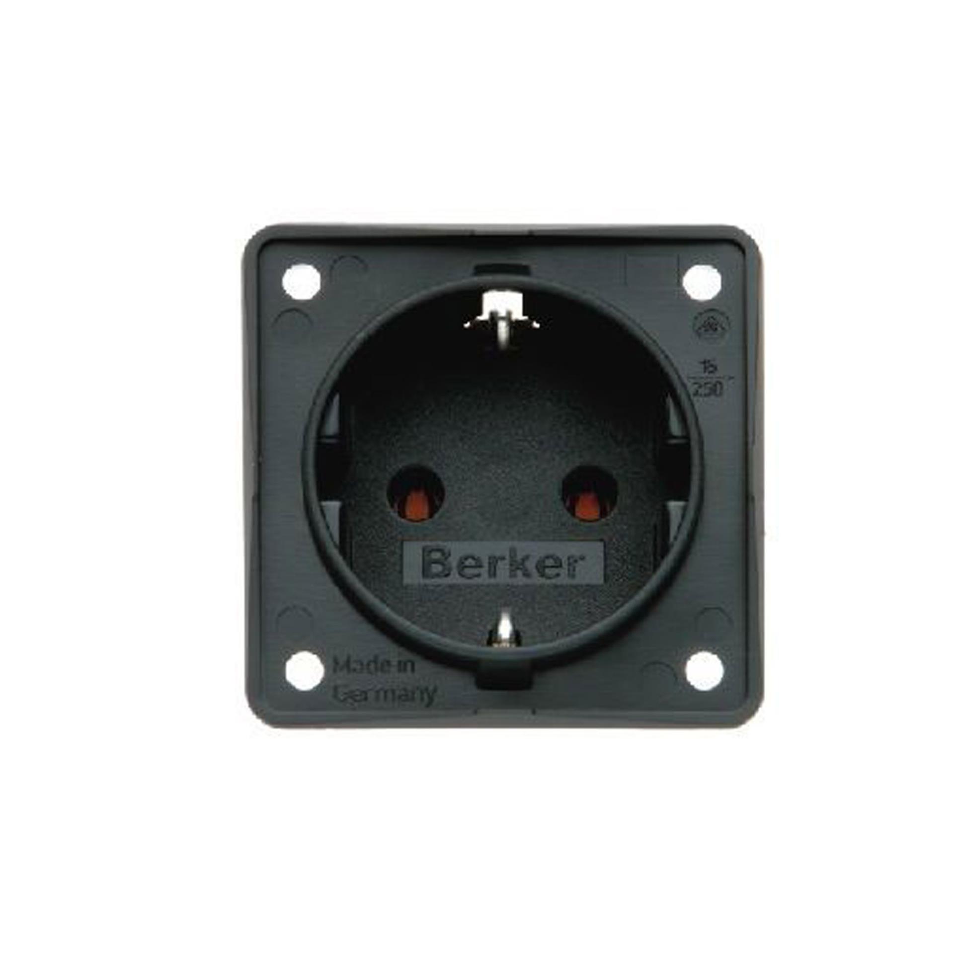 Berker 230 V Steckdose, schwarz