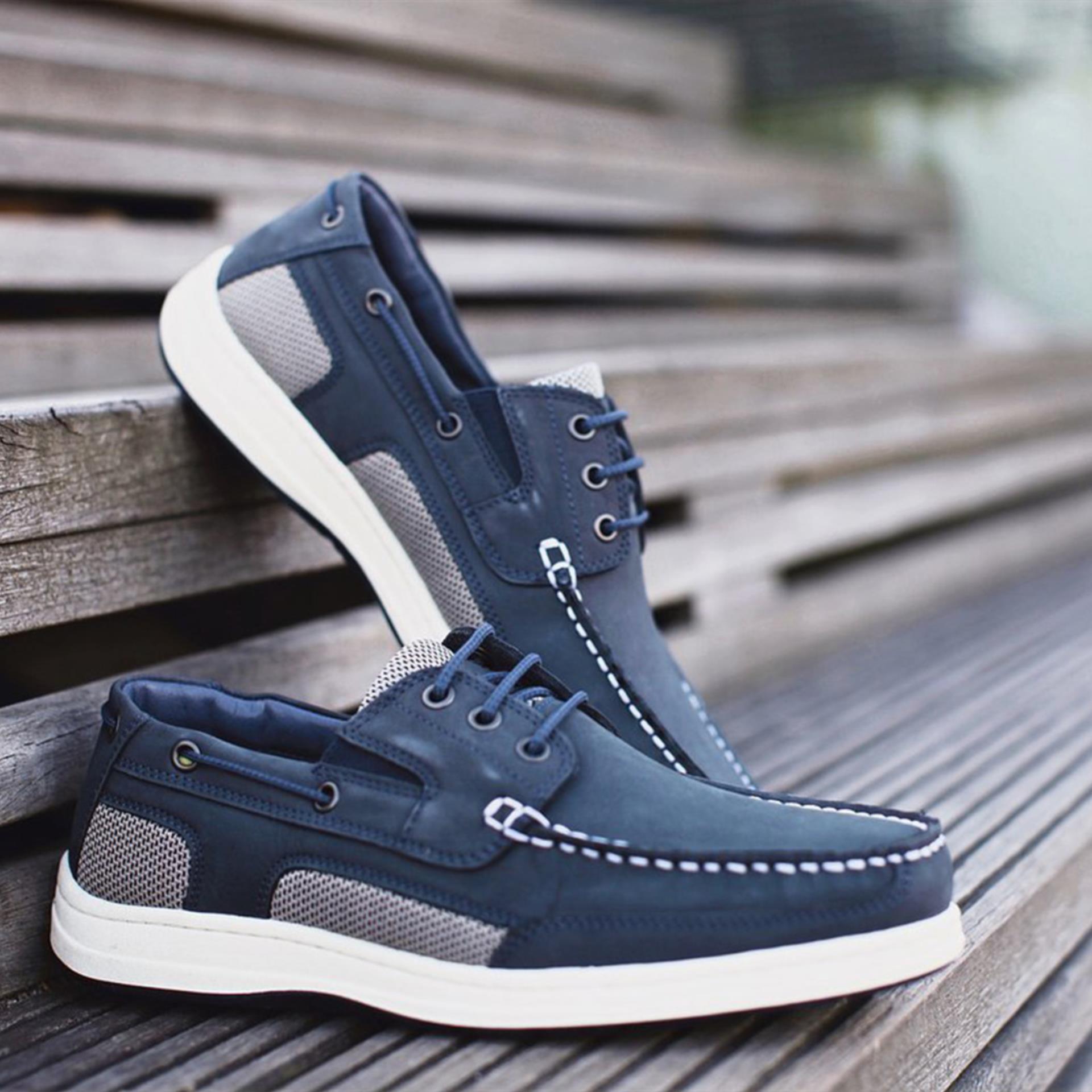 Blue Port Schuh Atlantic 3 Eye Gr.45 blau