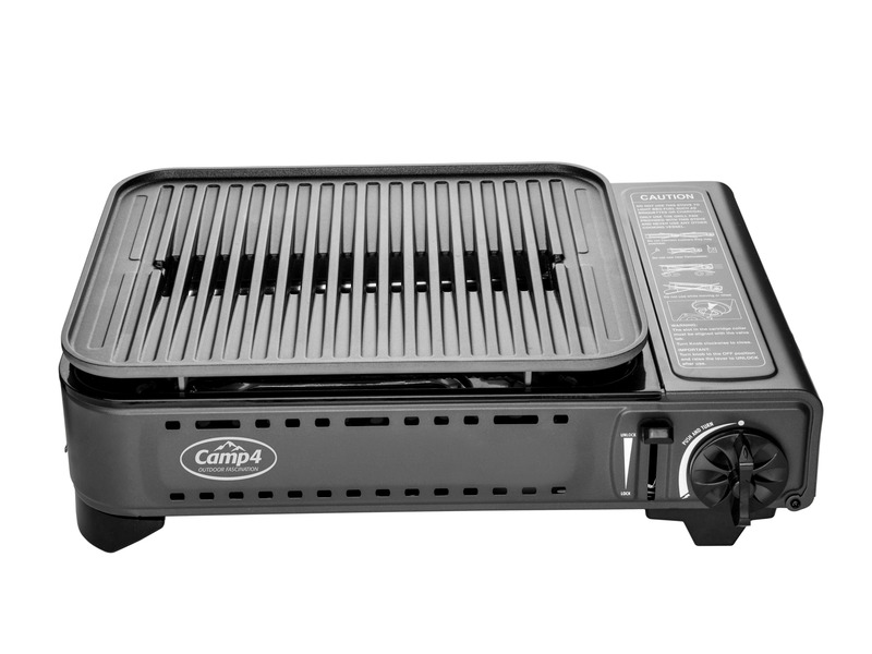 Reimo Gaskartuschenkocher mit Zündsicherung Gourmet Grill