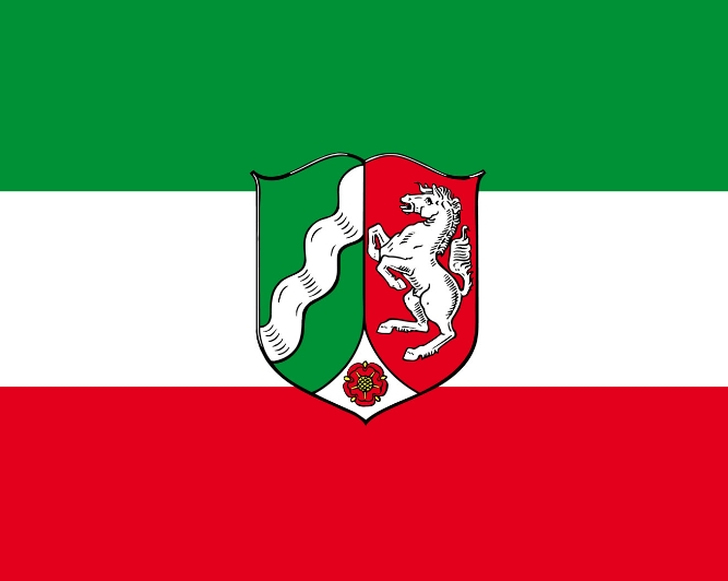 Lindemann Flagge Nordrhein-Westfalen, 40 x 60 cm