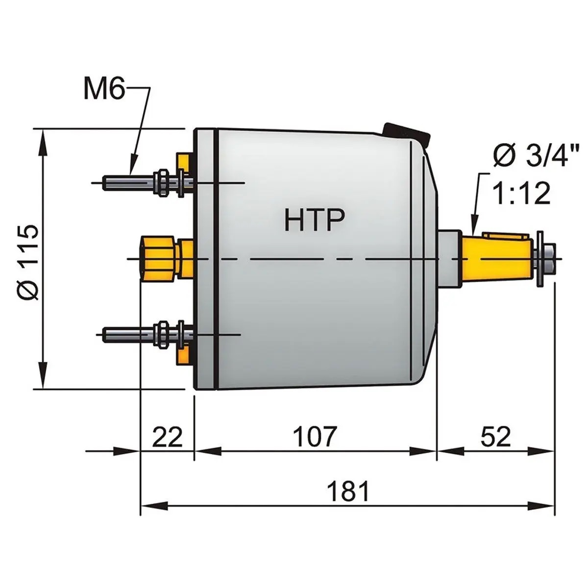 Vetus Hydraulische Lenkpumpen HTP42 ohne Rückschlagventil