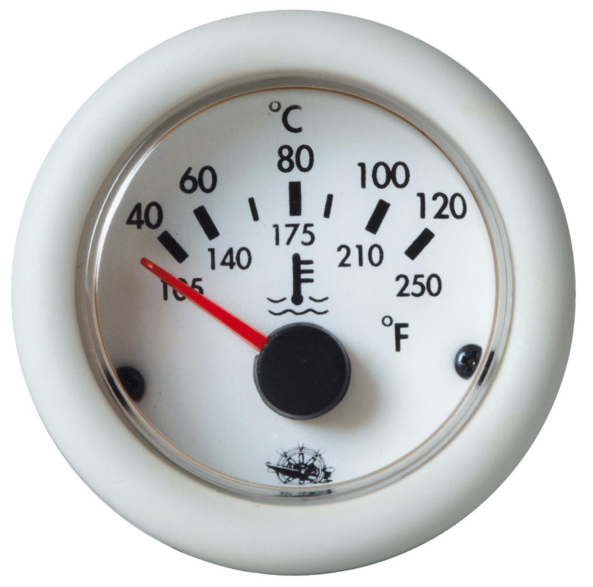 Osculati Guardian Wassertemperaturanzeige 12 V, weiß