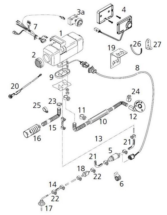 Webasto Air Top Evo 55 Marine 12V Diesel Webasto Air Top Evo 55 Marine 12V Diesel
