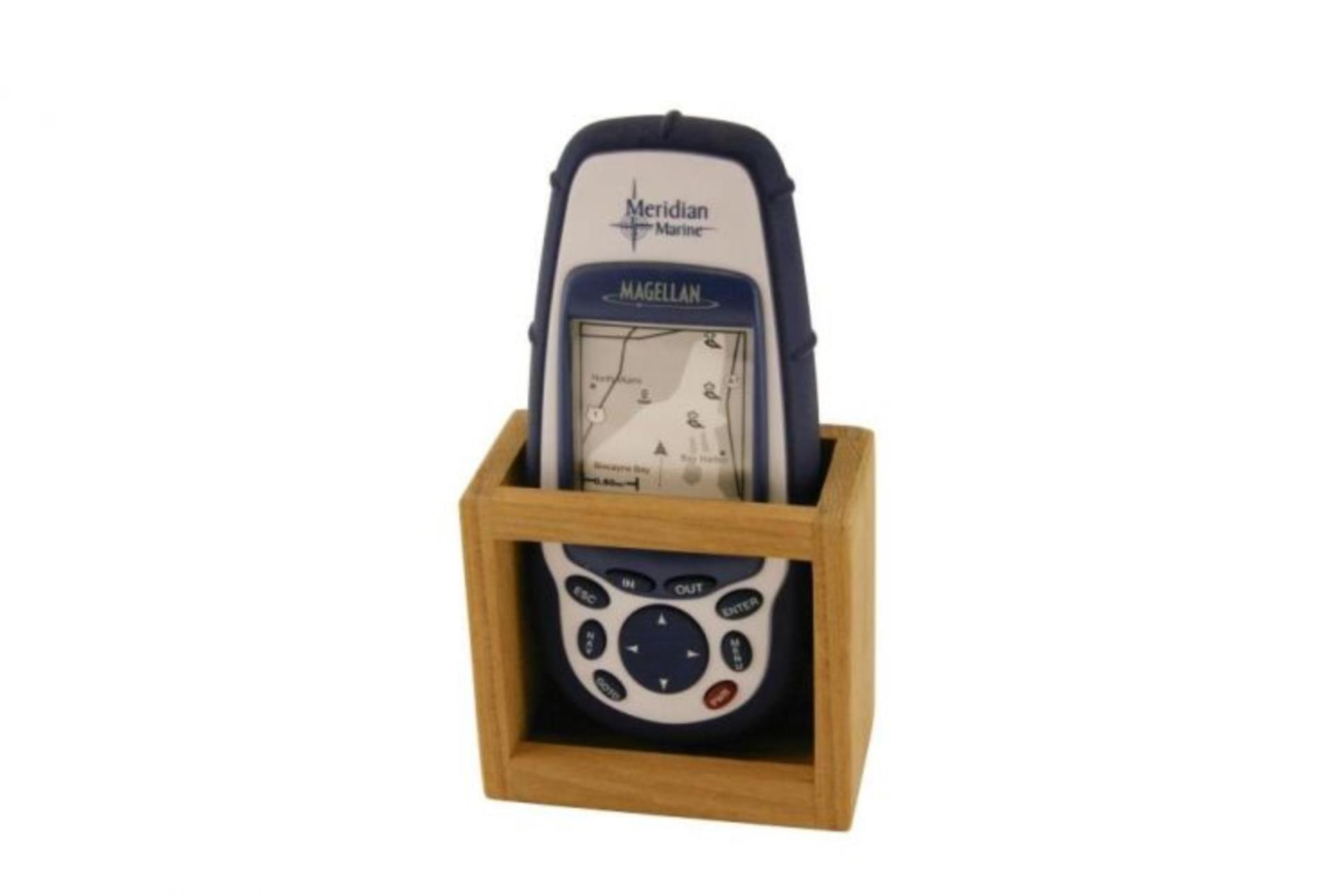ARC Marine Teak GPS Halterung, 9,5 x 8,5 x 5,5 cm