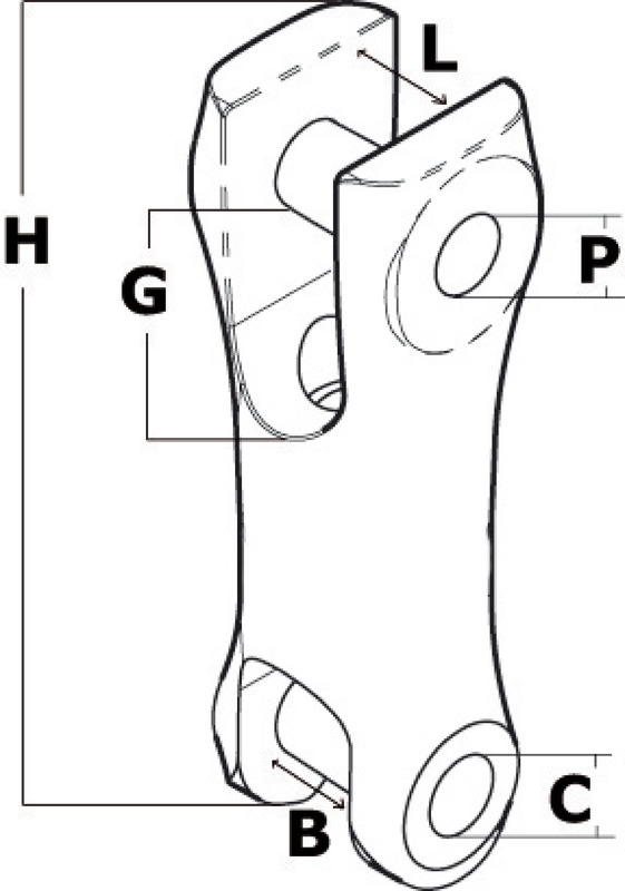 Osculati Ankerkettenverbindung Edelstahl für 6 / 8 mm Kette