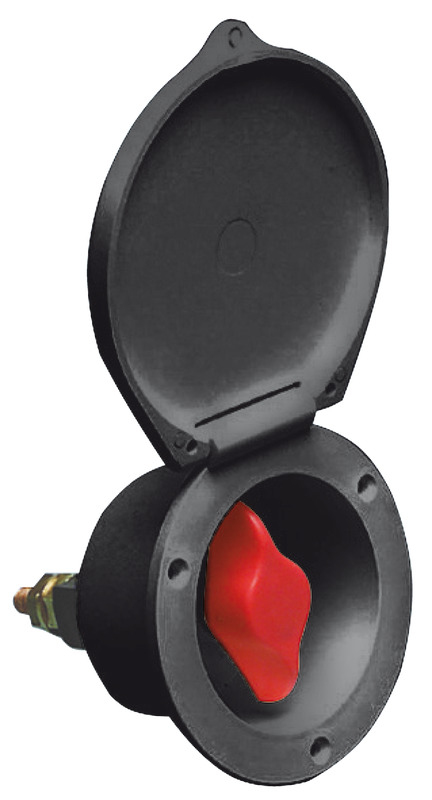 Osculati Batteriehauptschalter Heavy Duty, Einbau (schwarz)