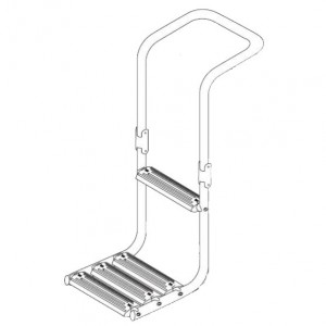Plastimo Leiter mit Badeplattform