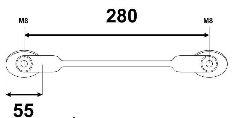 Batsystem Heckstufe für 20° Heck-Winkel