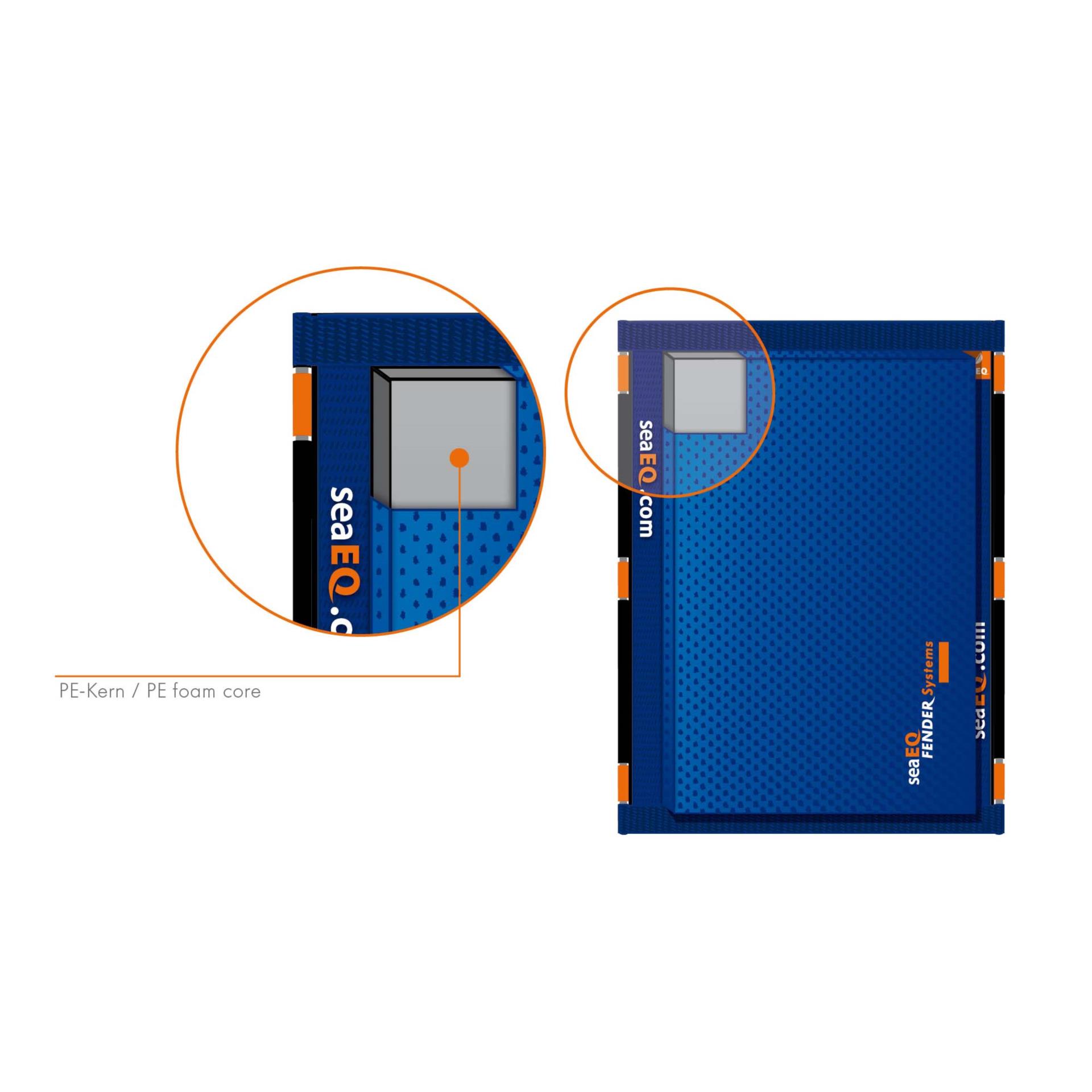 Seaeq Dalbenfender deep blue, 40 x 80