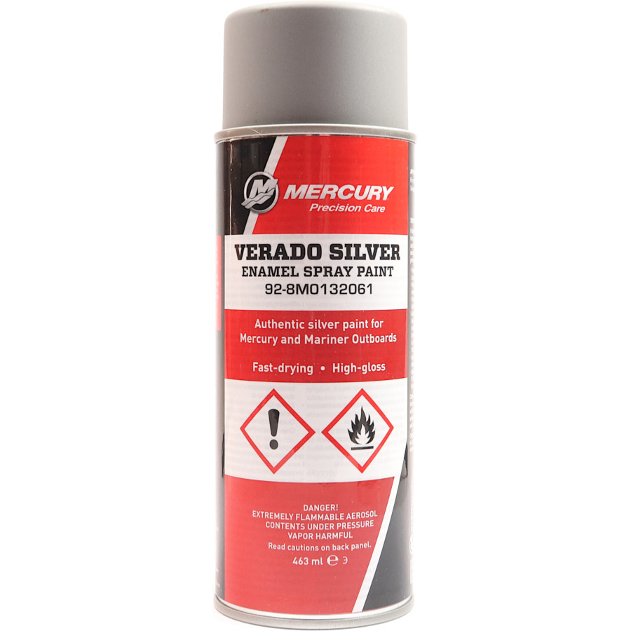 Mercury Outboard Engine Spray Paint, Verado Silver, 450 ml
