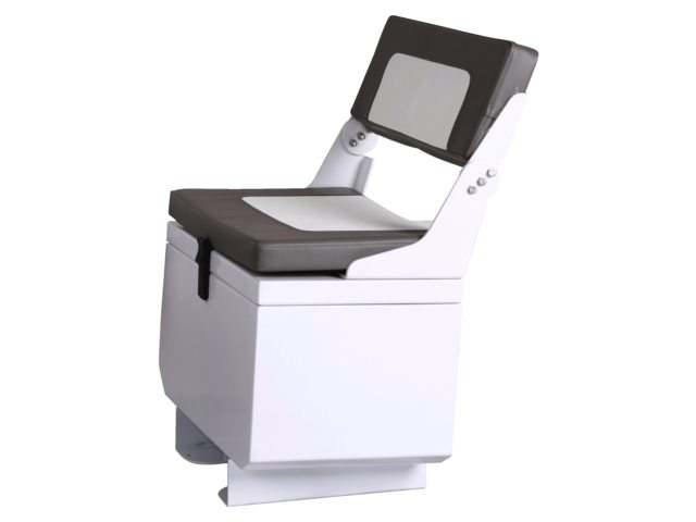 Talamex 1-Person Sitzbank für Steuerkonsole FCT725 weiß