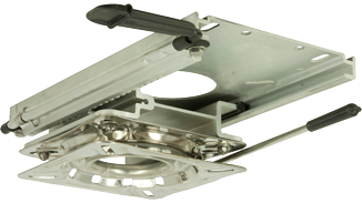 Allpa Schlitten für Steuerstühle, mit Drehteller