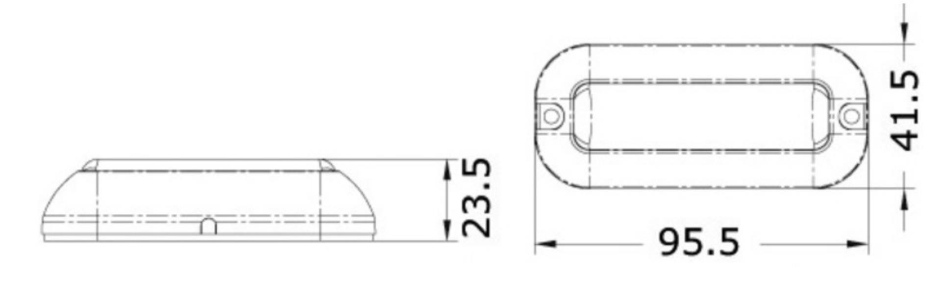 Osculati LED Unterwasserleuchte, weiss 343 Lumen