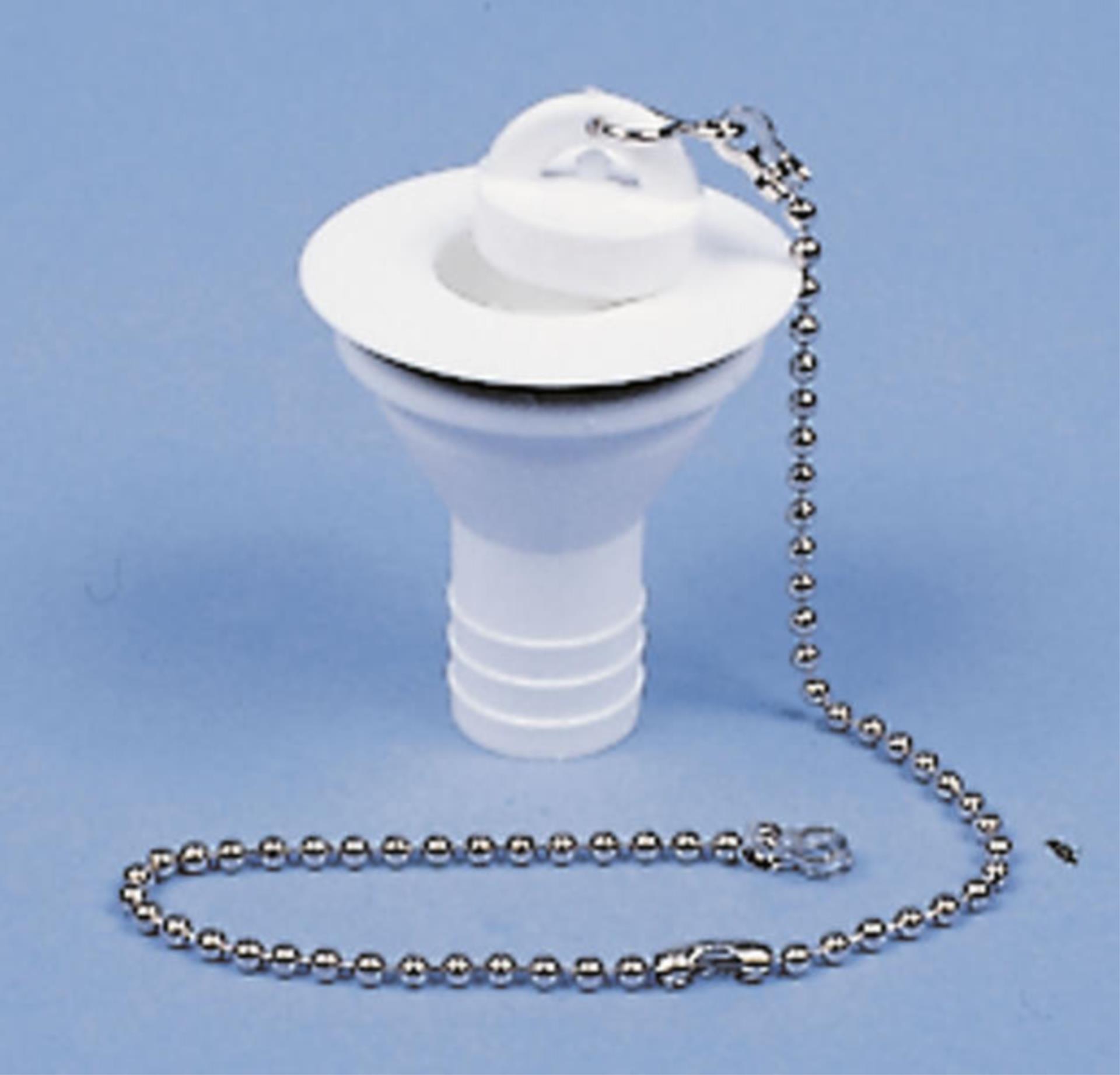 Reimo Abflußstopfen weiß gerade, 20 mmØ