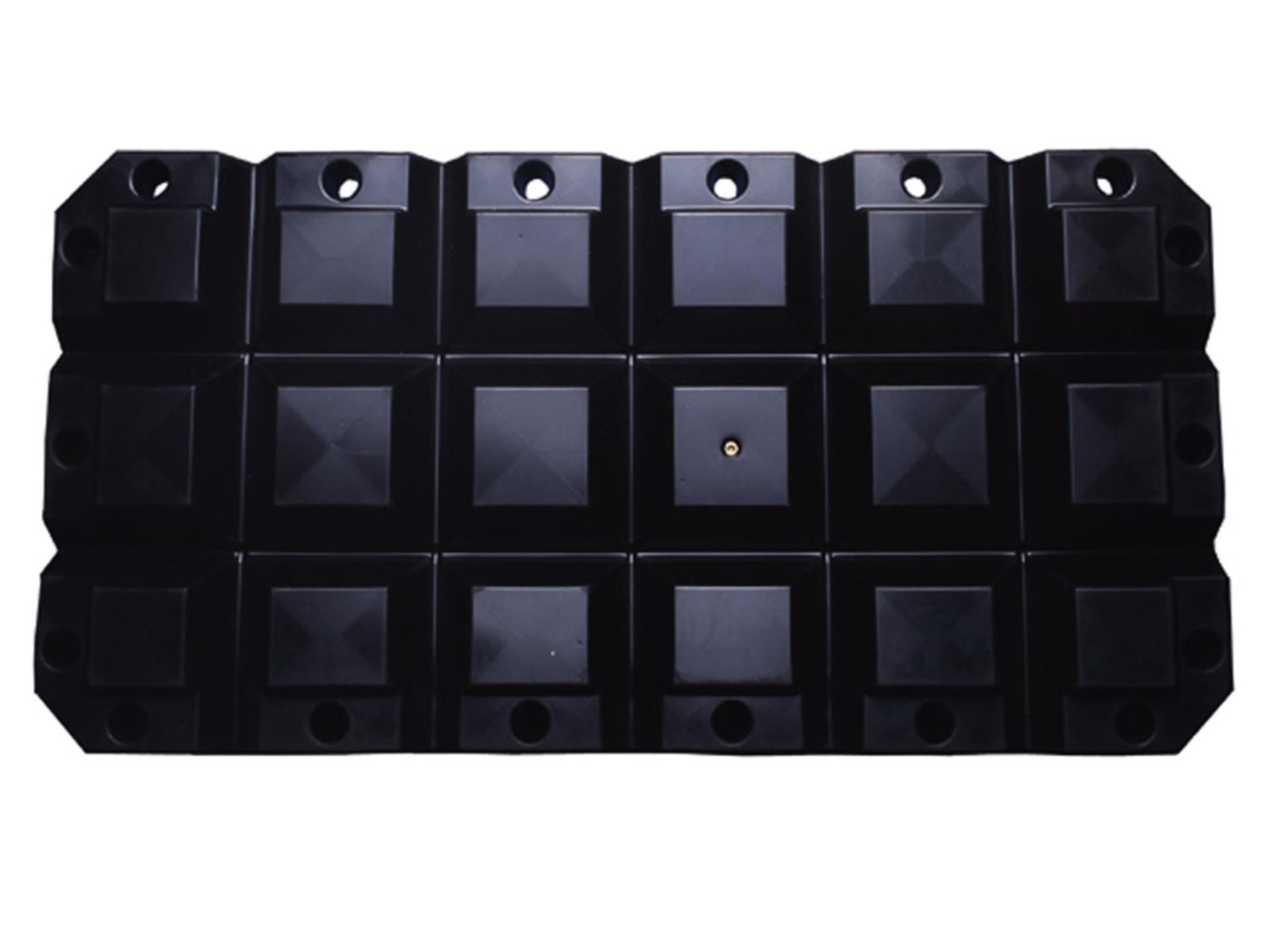 Majoni Multifender Schwarz, 60 x 30 x 8 cm