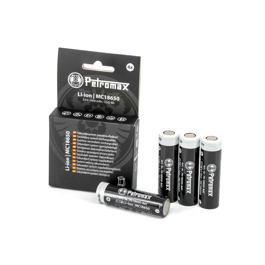 Petromax Akku 18650 4er Pack für Petromax LM500