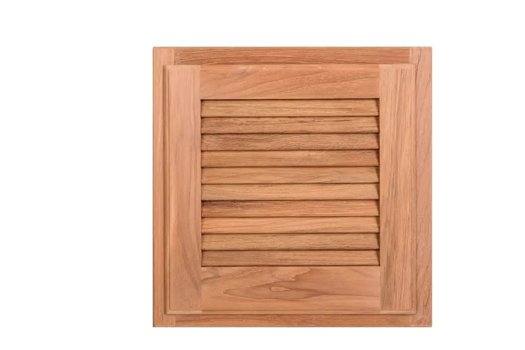 Osculati Teak Lamellentür, 380 x 380 mm