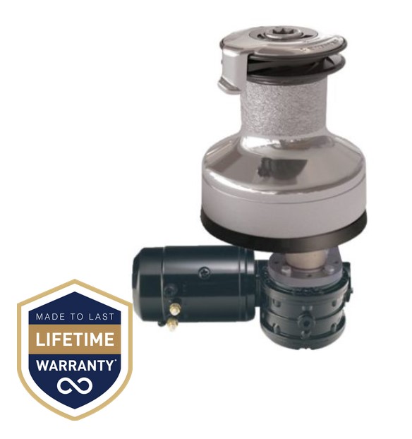 Lewmar Winde EVO 40EST Chrom 12 V Paket (Relais montiert)
