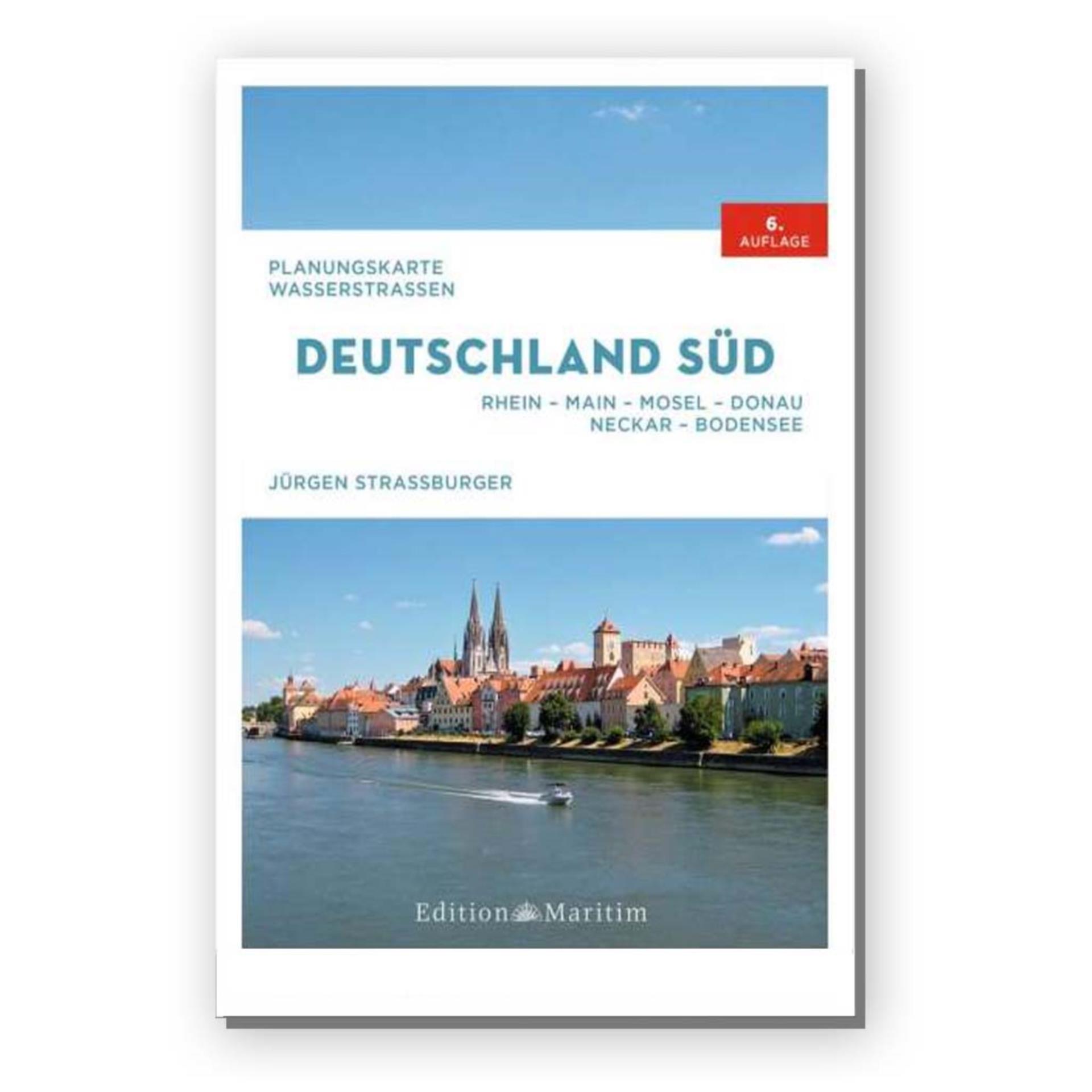 Delius Klasing Planungskarte Wasserstraßen Deutschland Süd - Jürgen Straßburger