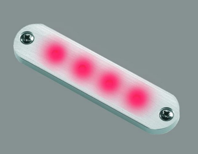 Cabin Denmark Cabin Courtesy 4 rote LED Gehäuse alu/Titan 11V-16V