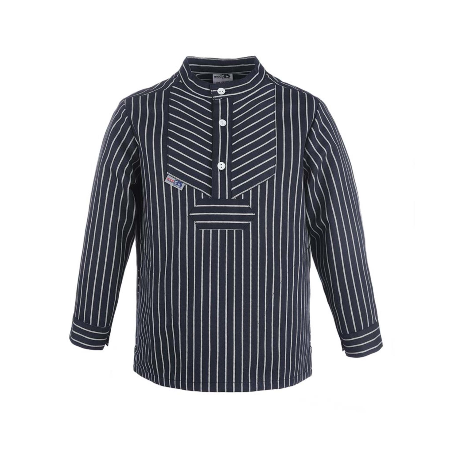 Modas Kinder-Fischerhemd Basicline mit schmalen Streifen, 86/92