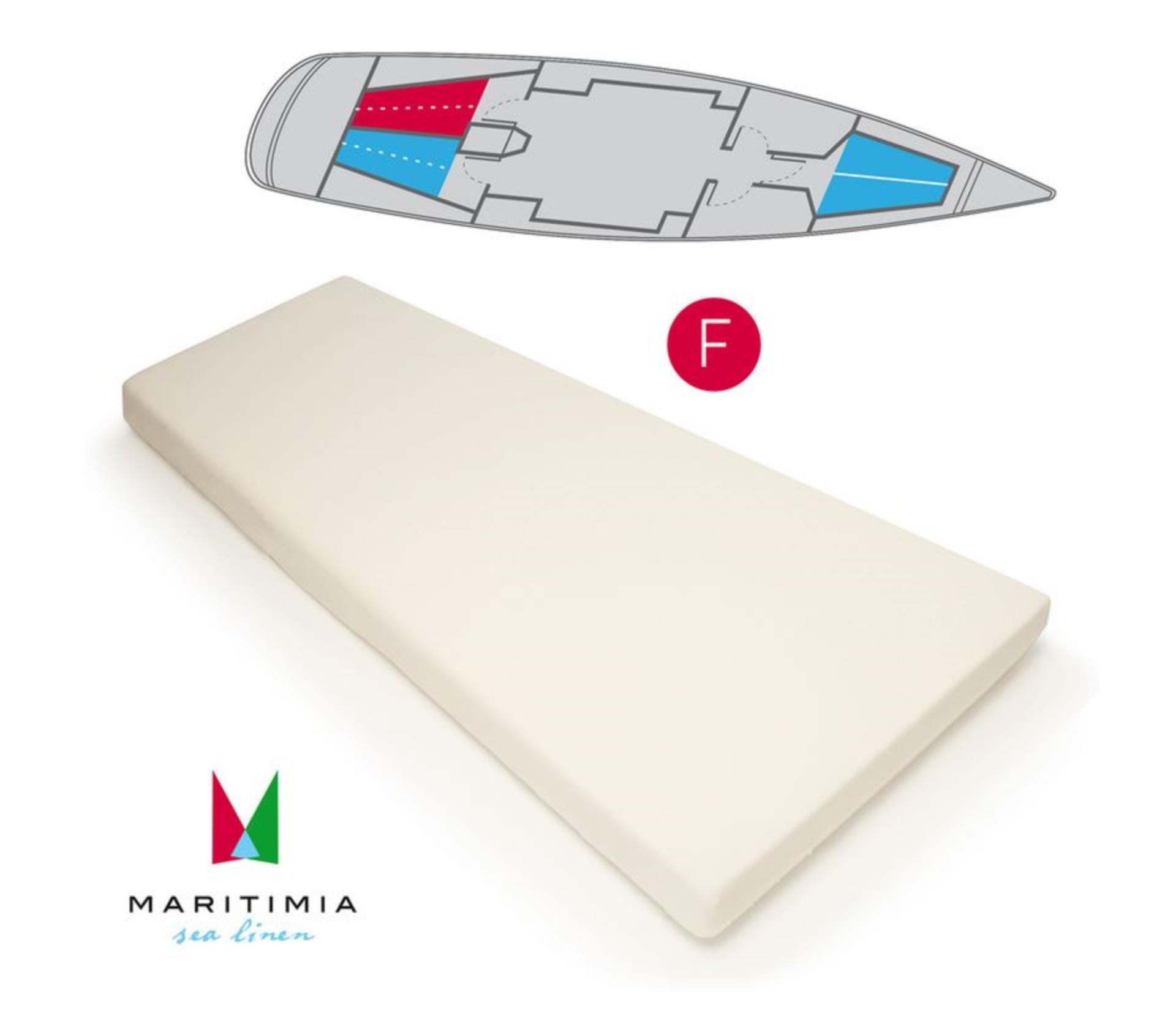 Maritima Spannbettlaken links 120 x 200 x 150 cm, weiß